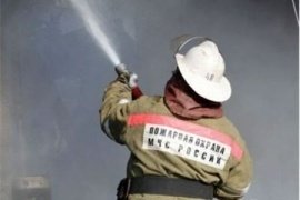 Пожар в муниципальном образовании г. Сорск