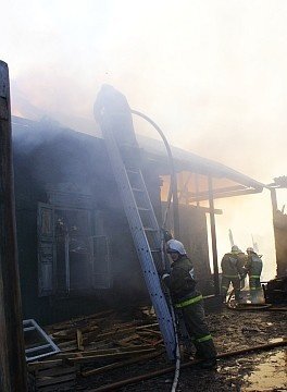 Пожар в муниципальном образовании г. Сорск